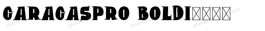 CaracasPro BoldI字体转换